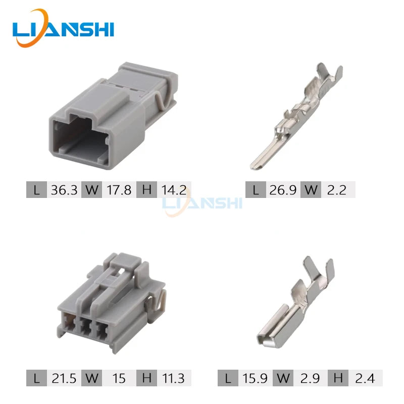 6098-0242 6098-0241 is suitable for automotive reverse lamp plug 3p connector fitting terminal DJ7036-2.2-11/21