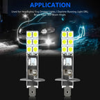 Upgrade 2PC NEW H1 6000K Super White 55W LED Headlight Bulbs Kit Fog Driving Light Voiture Wholesale Quick Delivery CSV Amagi