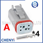 4 Pin Automotive waterproof connector harness plug DT06-4S DT06-4SA DT06-4SB DT06-4SC DT06-4SD For Heavy duty truck EBC system