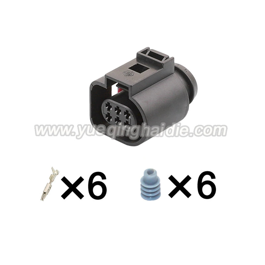 6-Pin Connector Waterproof 1.5mm Male Female Connector Automotive Wire Harness Cable Socket for Audi VW 3B0973813 1J0973713