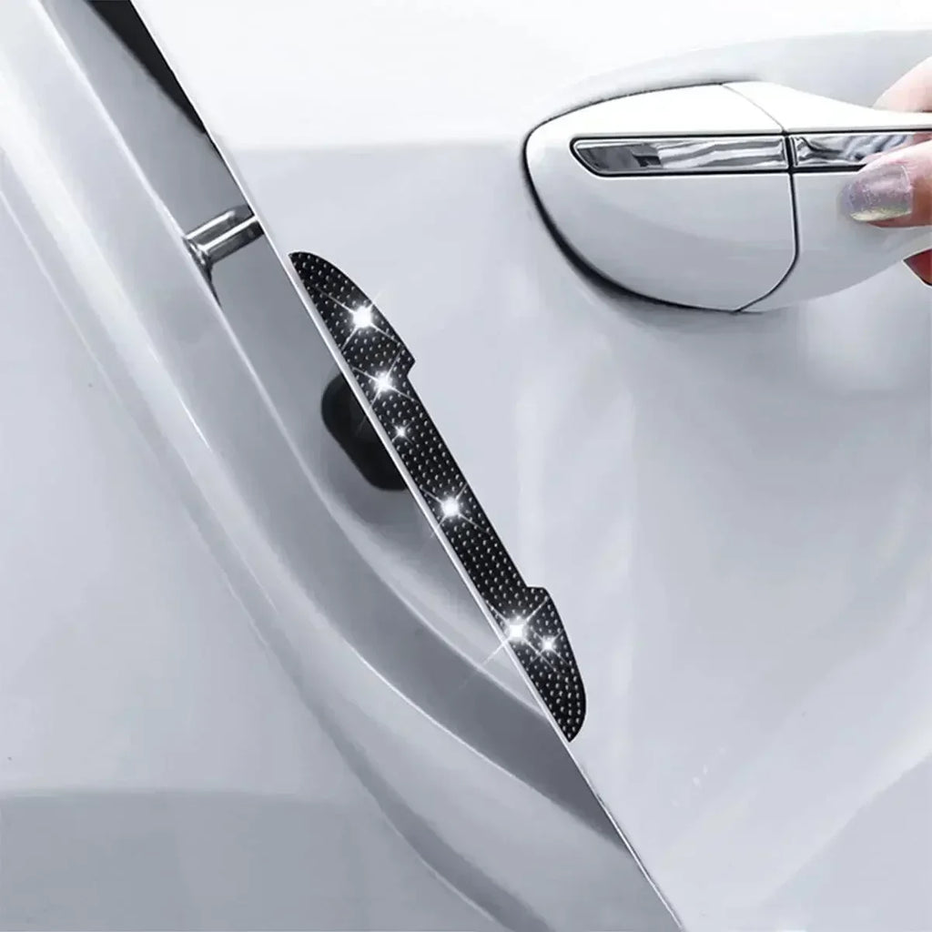 Bling Diamond Car Anti-Collision Strip Rearview Mirror Door Handle Prevent Decoration Rhinestone Scratch Resistant Strip Amagi