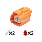 2-PIN Waterproof Electrical 2mm Female Male Connector 6181-0070 MG641156-4 For Honda Fog Light Horn Socket