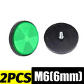 Round Motorcycle Reflector M6 Mounting Screw Night Warning Board for Dirt Bike Electric Scooter Bicycle Rear Tail Safety Lamp