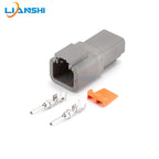 DTP06-2S Dechi type high-current heavy-duty truck wiring harness plug DTP04-4P automotive waterproof connector plug-in