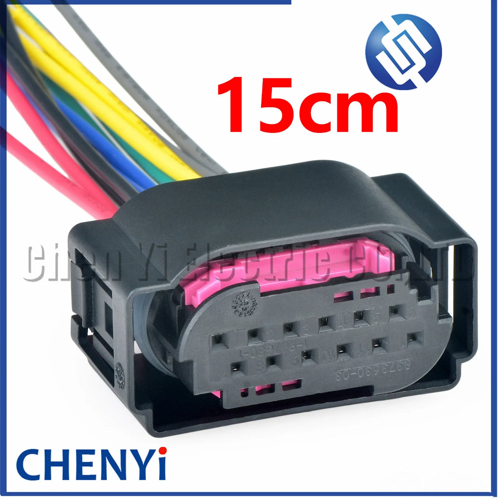 12 Pin Automotive Connectors Lane Assist LCA steering sensor reversing radar Wire harness Plug 1534151-1 1534152-1