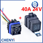 5 Pin Automotive Waterproof Wiring Connector Plug Socket 12V 24V 40A 80A relay 12077951 12065686 For Boat Auto Fan Car Relay