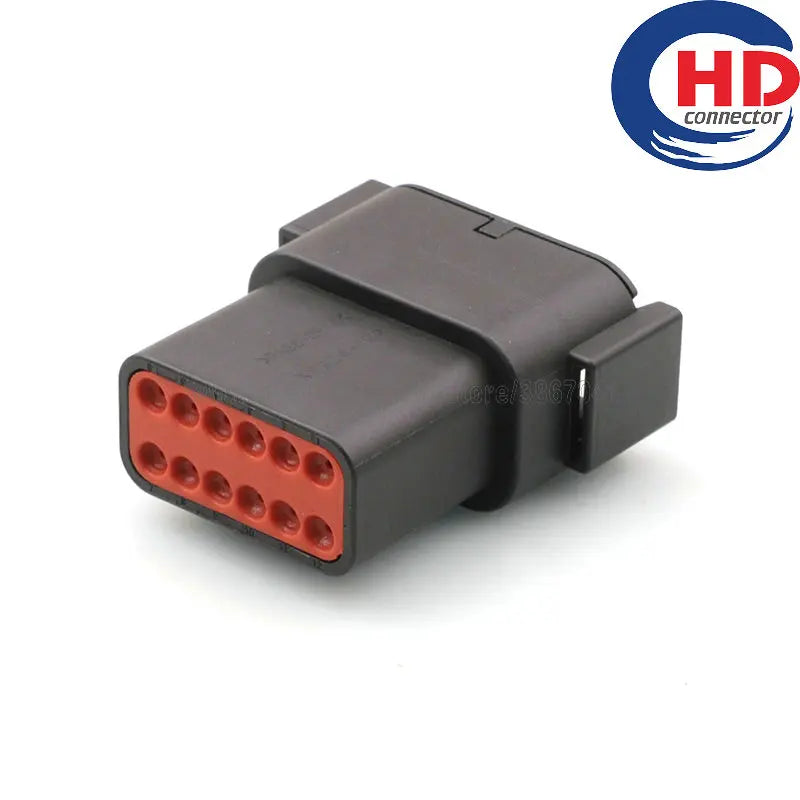 12pin auto waterproof electric plastic wire harness connector DTM04-12PB
