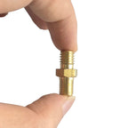 1PC DIY Accessories Air Compressor Tank Fill Valve Hexagonal Brass Tank Fill Valve M8/M10 Threaded Valve Core