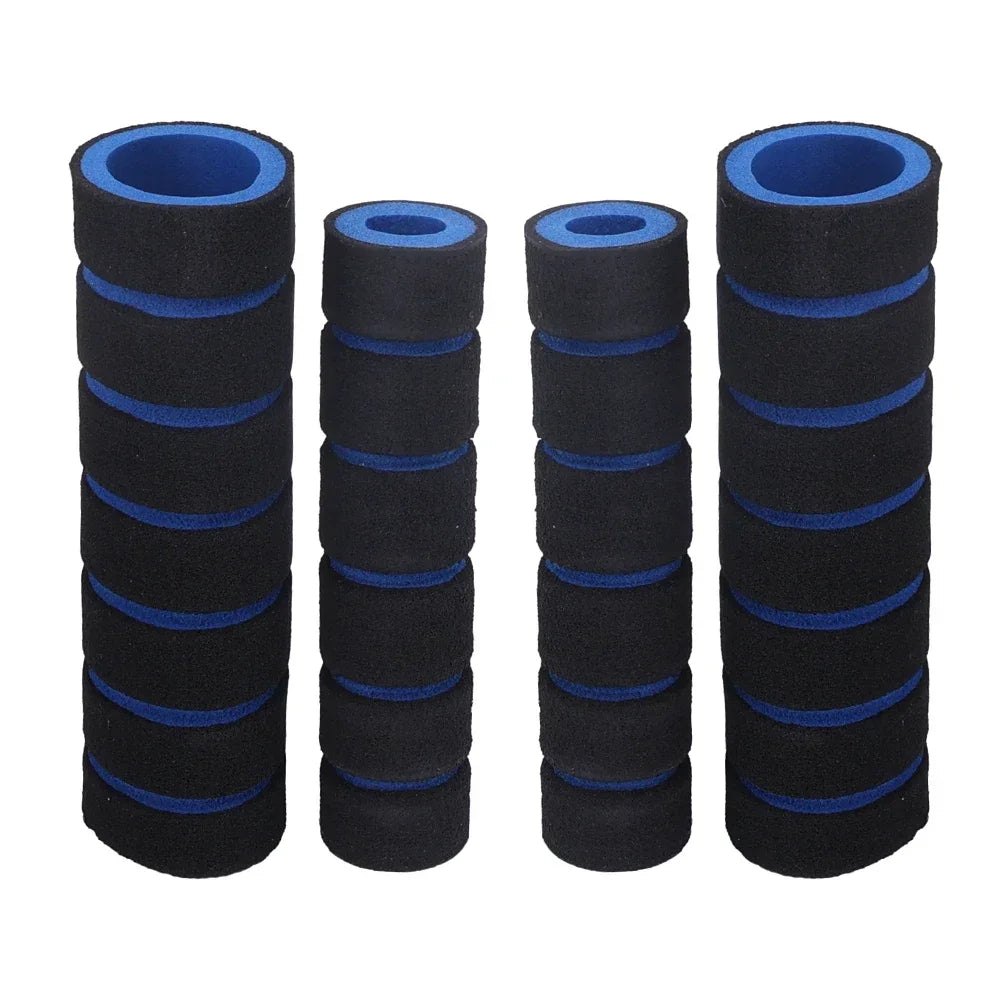 4pcs Universal Grip Comfort Sponge Foam Handle Bar Motorcycle Dirt Bike E-bike Grip Cover Non-slip Soft Handlebar Bicycle Part