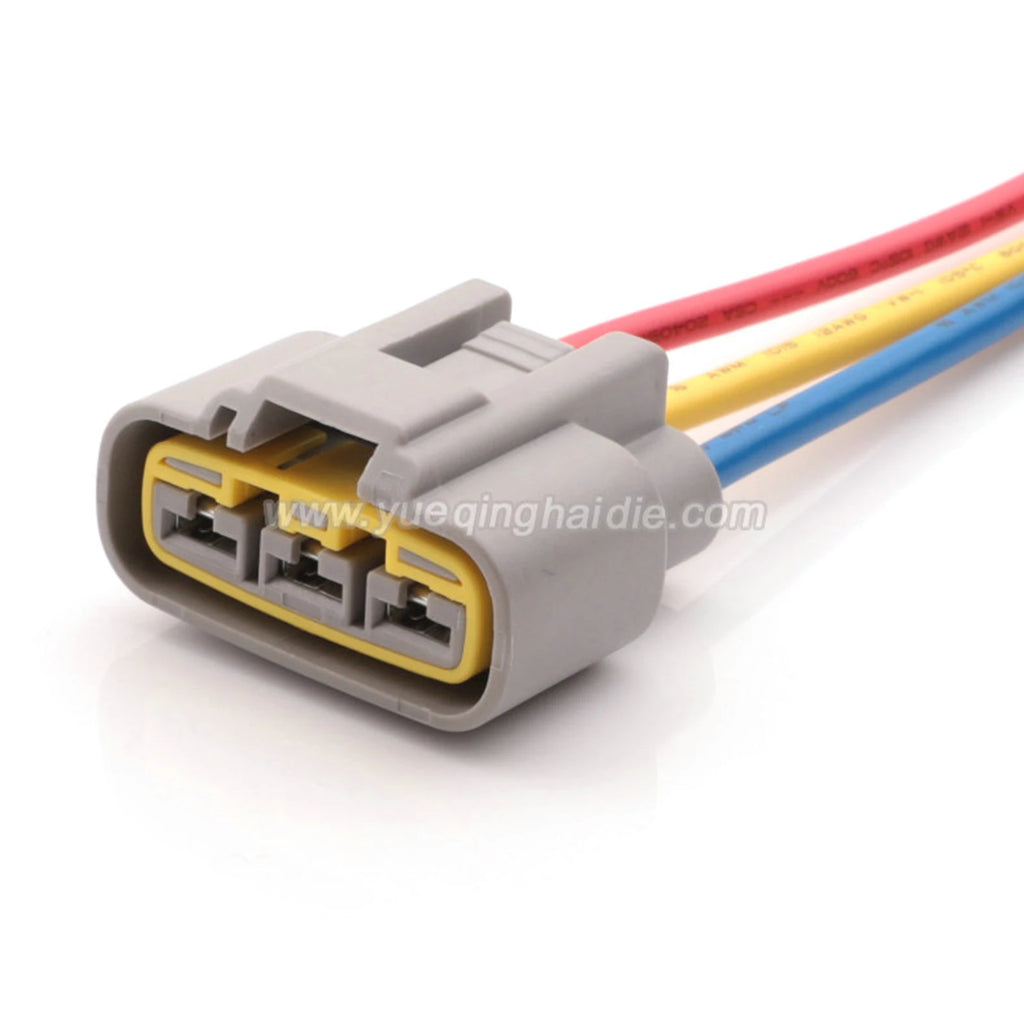 3 Pin Connectors Waterproof 6.3mm Male Female Connectors Automotive QLW Wiring Harness Cable Socket QLW-A-3F-GR QLW-A-3F-B