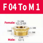 Brass BSP Reducing Hexagon Bushing Adapter Fitting,Male to Female Connector for Fuel,Water,Gas,Oil,1/8" 1/4" 3/8" 1/2" 3/4" 1"