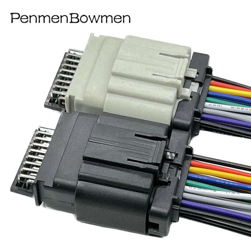 1 Set 18 Pin 2203663-6 Car ECU Air Flow Meter ACC Electrical Cable Connectors Wire Harness Plug For Ford 1488533-6 1488533-5