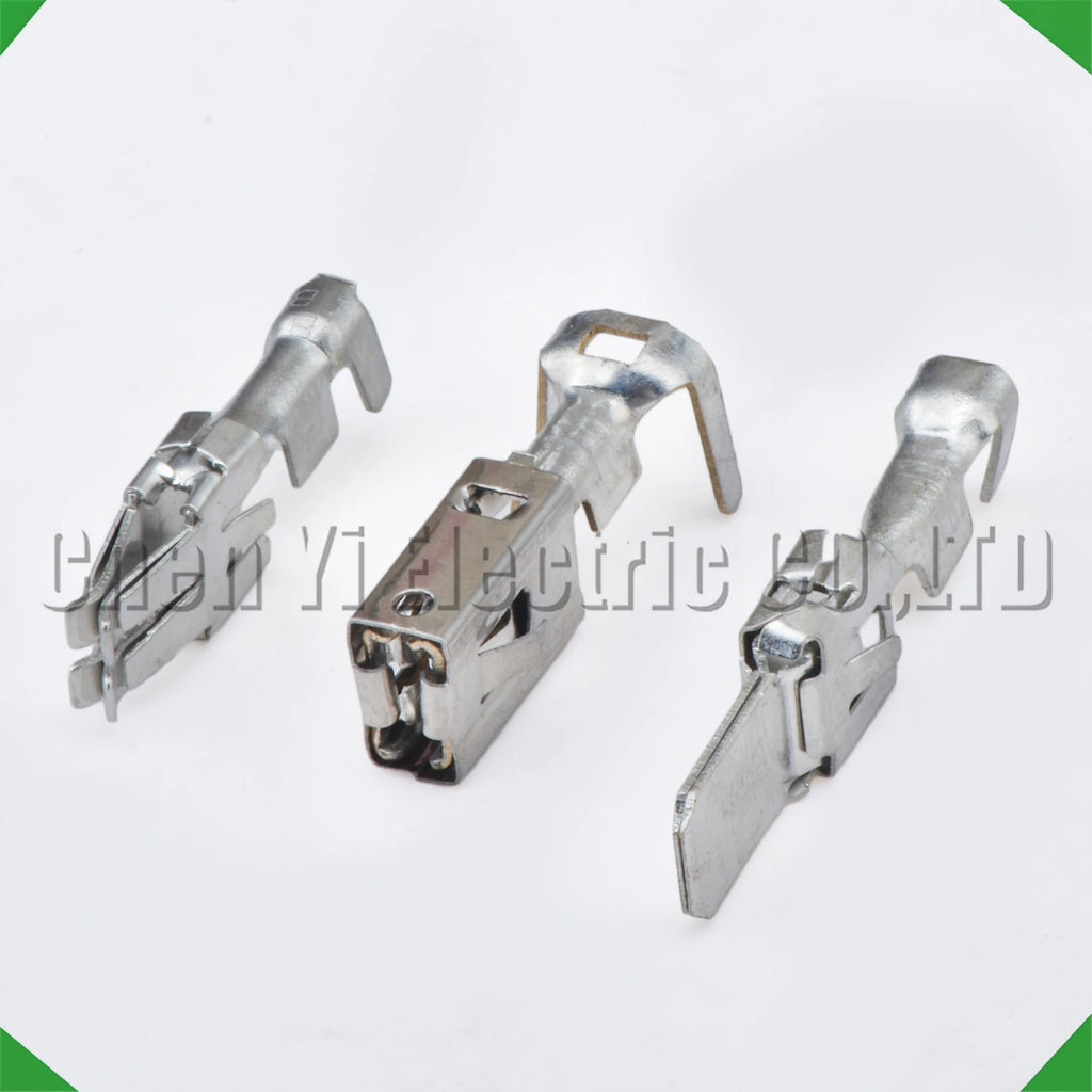 20 Pcs 6.3mm Male or Female wire Crimp Pins For 927837-1 1-968050-1 1241414-1 Sheath Au...
