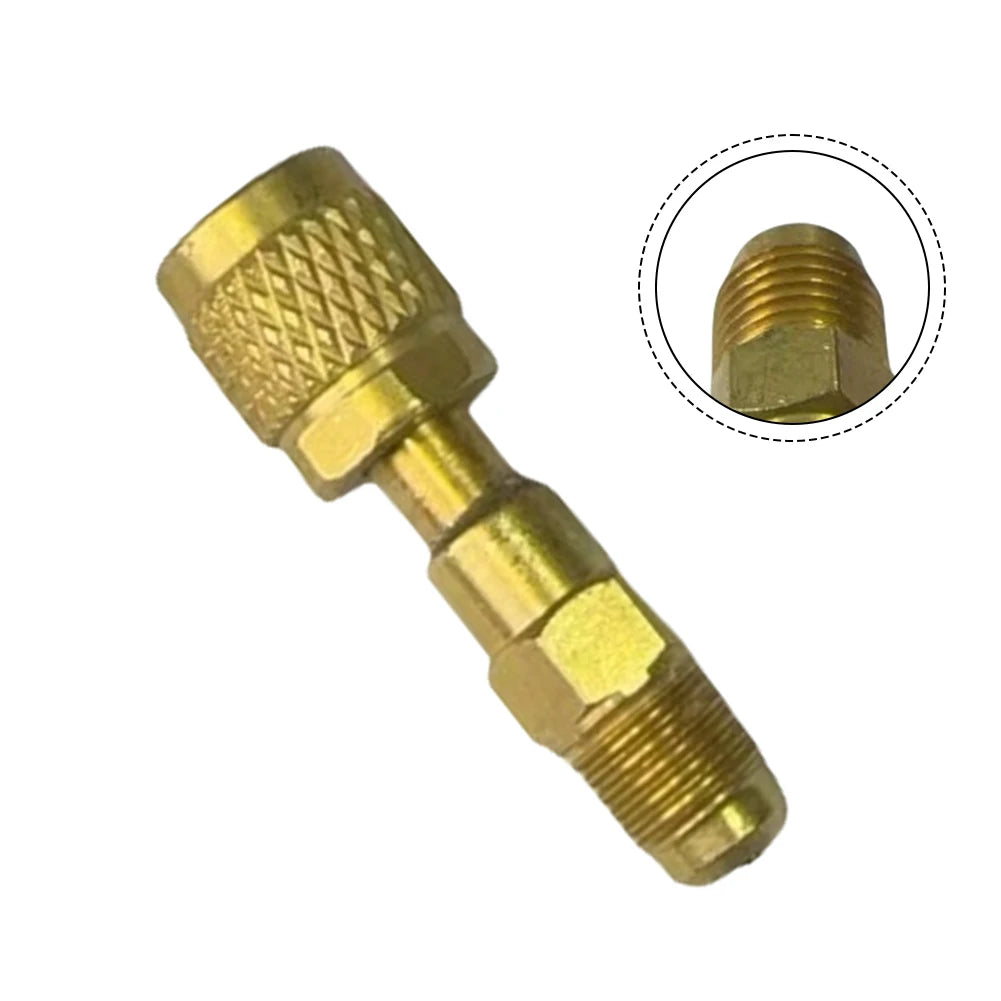 1PC R32 Left-Handed Thread 1/4 SAE-LH Internal Adapter For R454ABC Storage Tank For Air Conditioning Adapter Quick Coupling