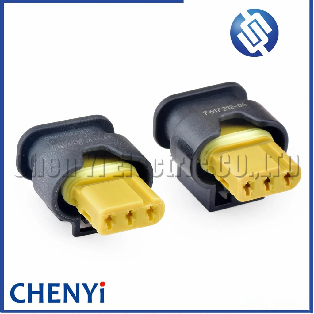 3 Pin Automotive waterproof connector car Reverse radar sensor plug 7617212-04 872-858-546 805-121-524 A0285454226