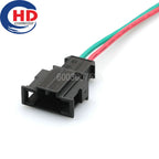 2 Pin Automotive Unsealed Male Female Connector Car Light Box Cable Electrical with Wires Socket 191972712/1-929596-1 191972702