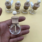 1PCS Car Hanging Glass Bottle Air Freshener Empty Bottle Aromatherapy Pendant Diffuser Car Decoration Aromatherapy Ornament
