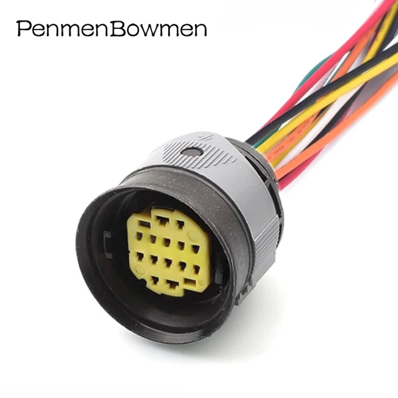 1 Set 14 Pin Automotive Waterproof Electrical Connector Headlight Wire Harness Plug 10847366 DTBFHPE14BKSV
