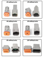 5/20/100 Sets Deutsch DT Connector With 15cm Wire Harness Waterproof Electrical Car Socket Plug DT06-2S DT04-2P 2/3/4/6/8/12P
