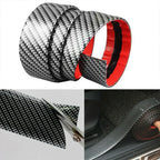 Carbon Fiber Car Stickers Doorsill Bumper Threshold Step Protector Guard Strip Sticker Anti Scratch Strips Film Universal Tools