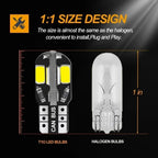 10/20PCS W5W T10 LED Bulbs Canbus 5730 8SMD 12V 6000K 194 168 LED Car Map Dome Lights Parking Light Auto Signal Lamp Amagi