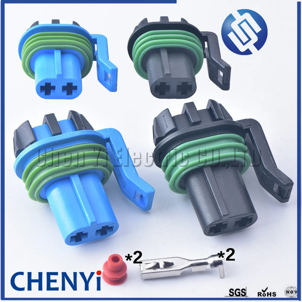 2 Pin Automotive waterproof connector fog light plug Harness connector CY000201A-2.8F CY000201B-2.8F For GM chevrolet With Pin