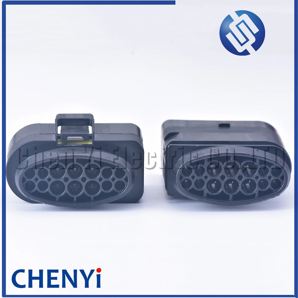 1 set 14 Pin LED light lamp wire socket automotive waterproof connector 1.5/2.8 wiring connector 3C0973737 3C0973837 6189-7103