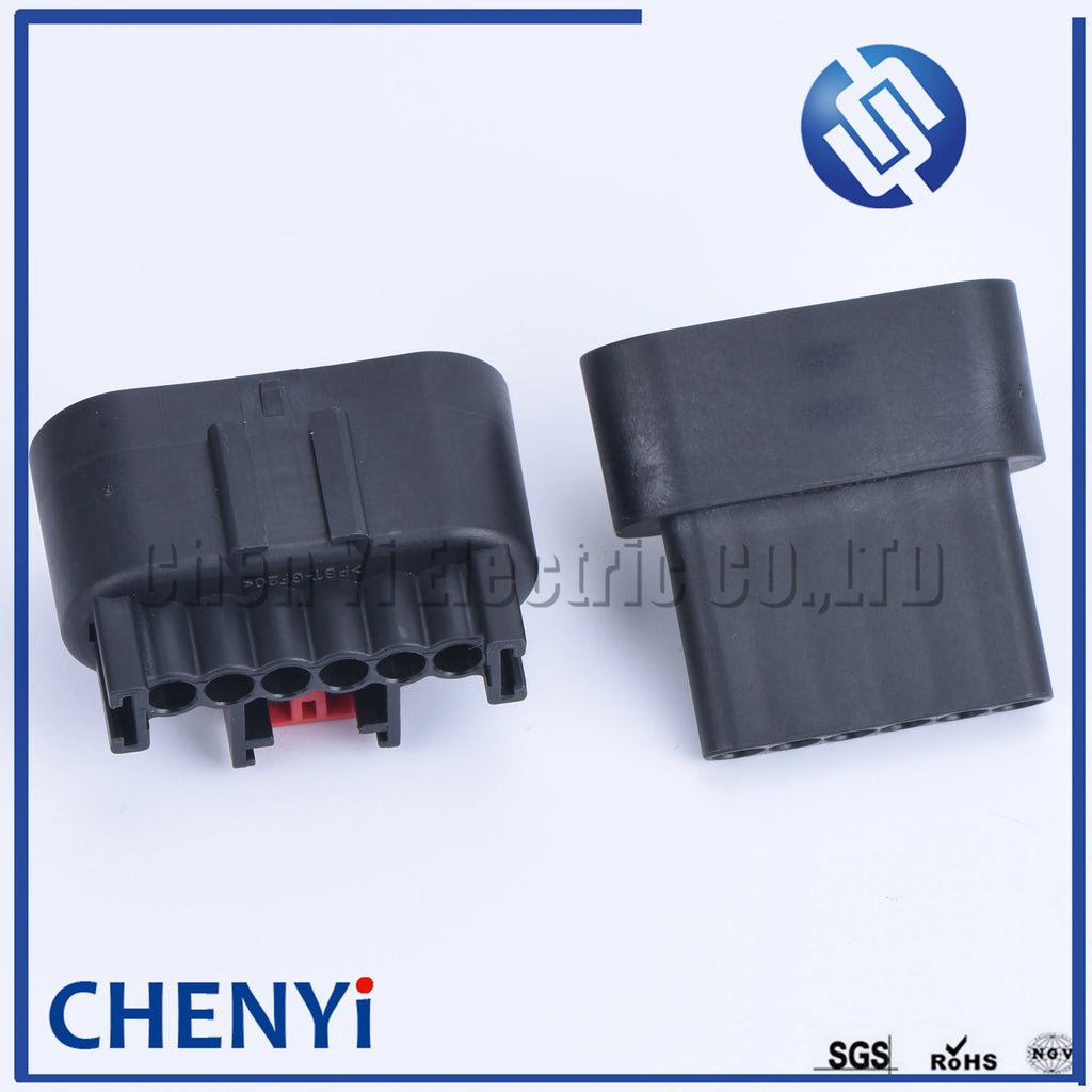 6 Pin waterproof auto connectors wire harness plug male or female E-2162-000 accelerator pedal connector For Ford Fiesta TDCI