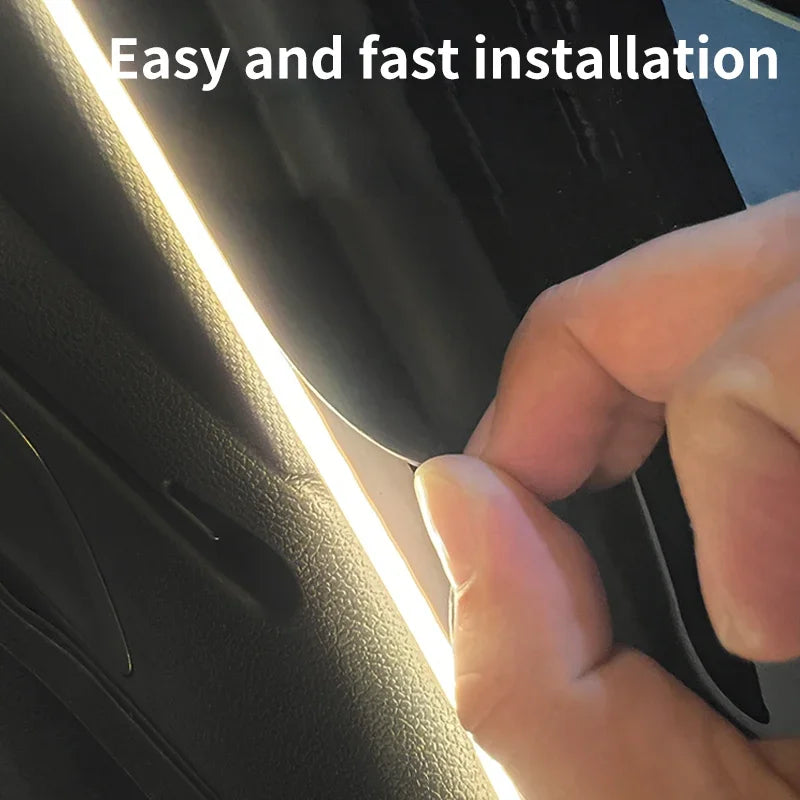 12V Dynamic Flowing Car Trunk LED Strip High-Brightness Wiring Automatic Sensing Tailgate Light Strip Tool Installation Amagi