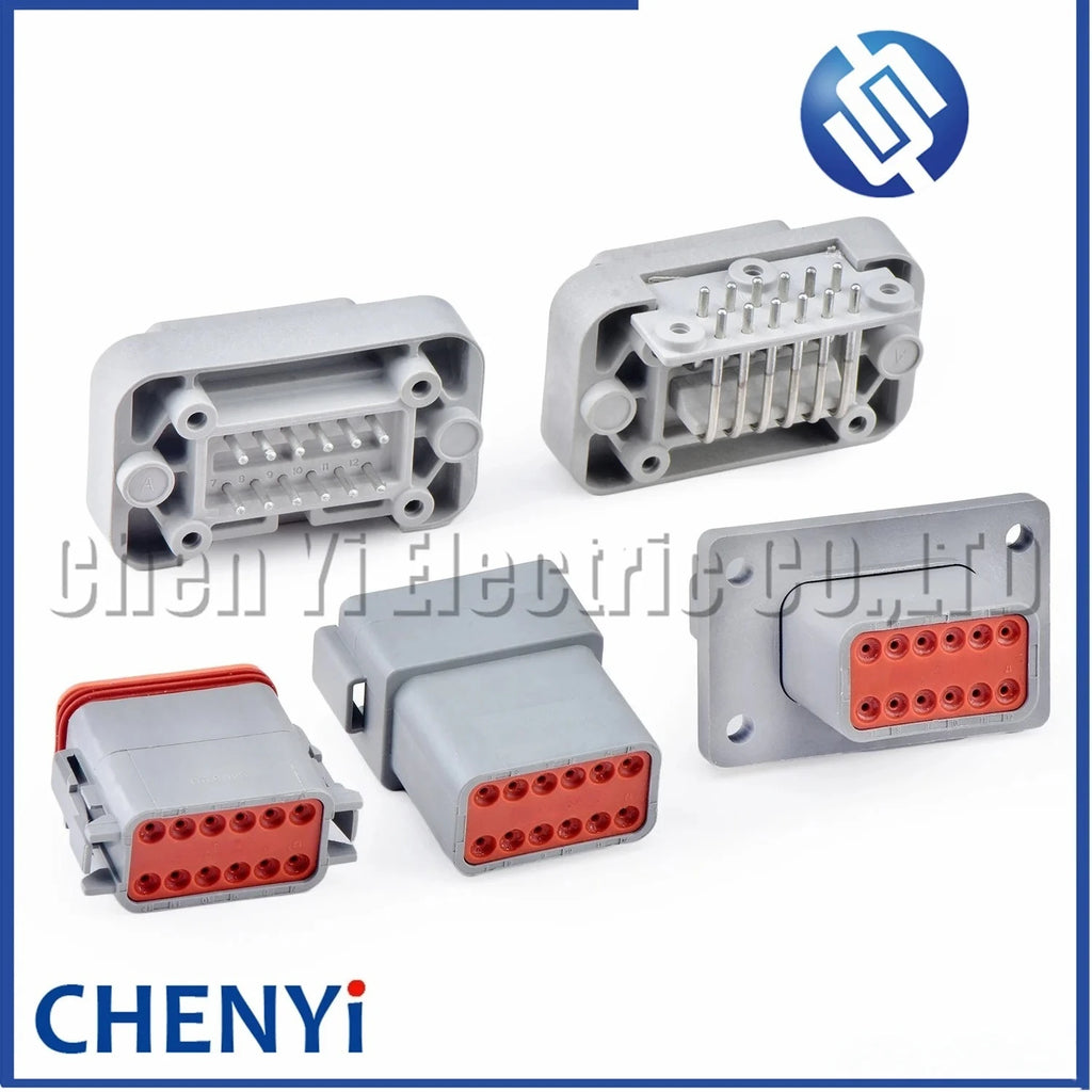 12 Pin Automotive waterproof connector Wire harness plug DT06-12S DT04-12P DT04-12P-L012 DT15-12P DT13-12P For Deutsch DT series