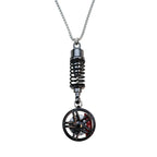 Car Wheel Shock Absorber Ornament Car Interior Rearview Mirror Pendant Car Pendant Hanging, Halloween, Christmas Gift Amagi