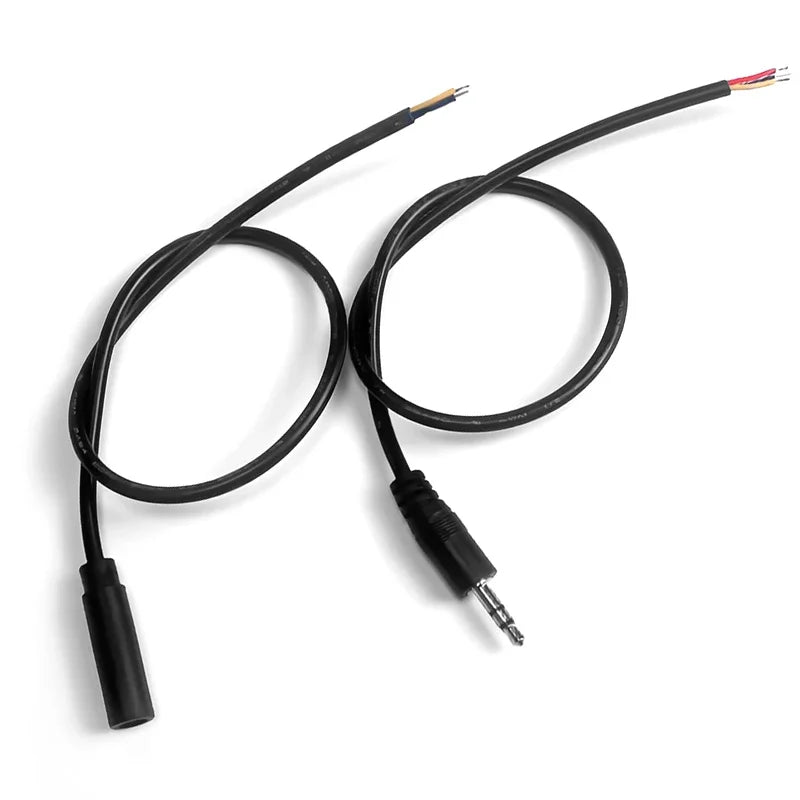 5PCS 3.5mm Stereo Audio Cable, 3×26AWG AUX Cord for Car, Phone, Speaker & Headphones, High-Quality Male-to-Male Audio Wire