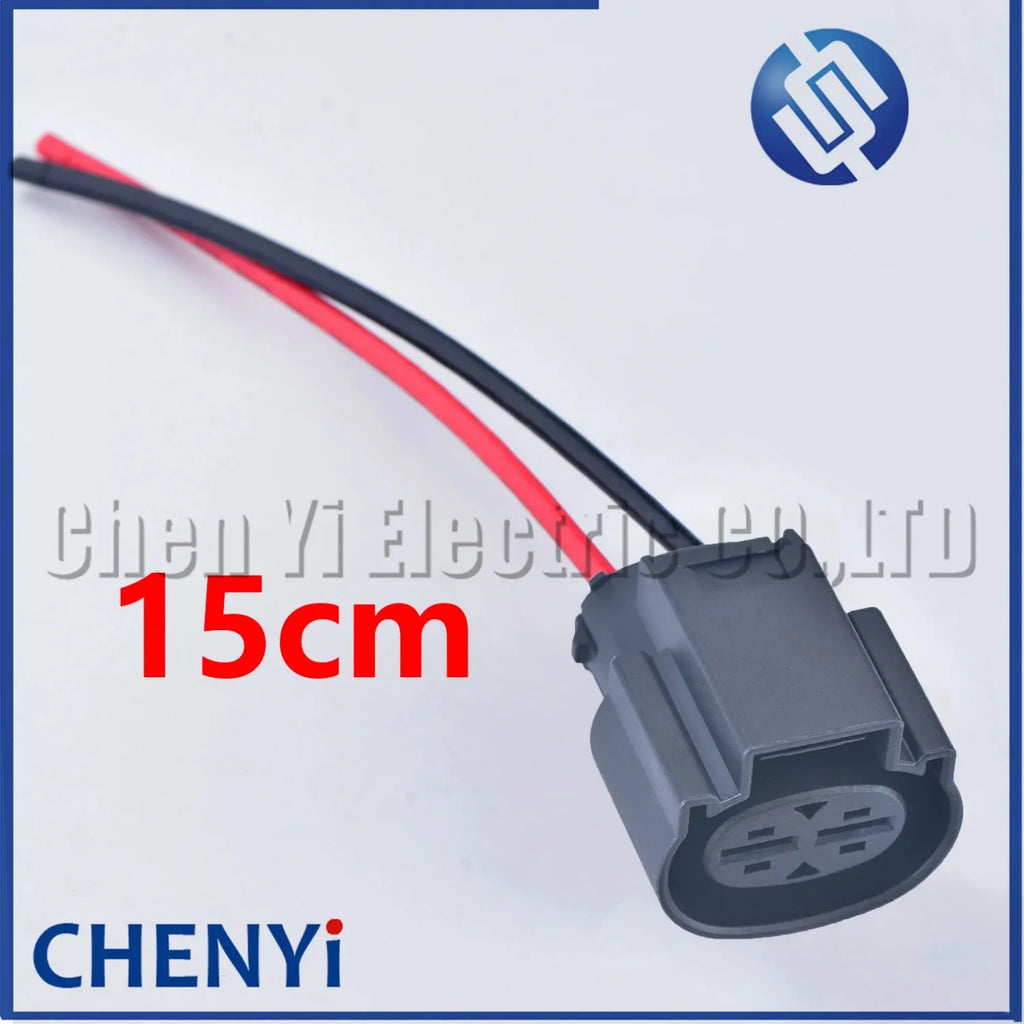 2 Pin female 6.3mm Automotive waterproof Electronic fan resistance connector fuse power box  plug 1897214-1 For Hyundai Kia