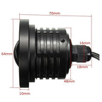Hot 1Pcs 2.5'' 15W Car White COB LED Projector Angel Eyes Blue Ring DRL Fog Light Lamp
