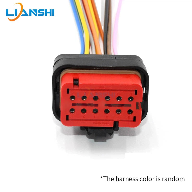 Suitable for Carter excavator engine injector 12-wire red plug harness connector 776437-1