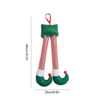 1PC New Year Car Christmas Elf Santa Legs Decoration Christmas Decor for Home Xmas Tree Pendants Ornaments Happy Gifts Amagi