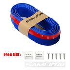 Car Front Bumper Protection Tool Carbon Fiber Strong Adhesive Rubber Universal Front Edge Anti-scratch Protector Amagi