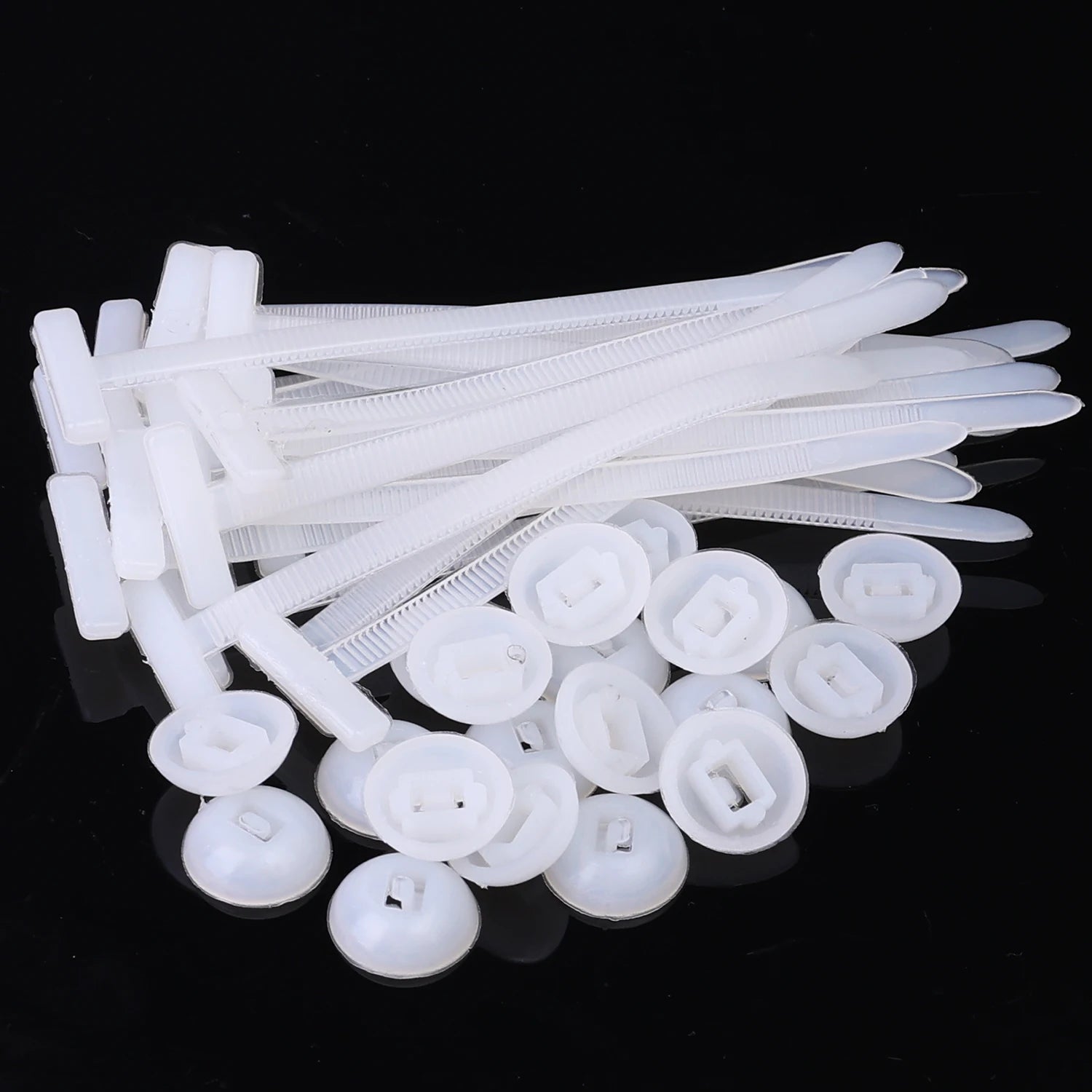 Multi-Purpose Nylon Zip Ties Car Engine Guards Underbody Panel Fastener Clip Screw Replacement Heavy Duty Self-locking Cable Tie