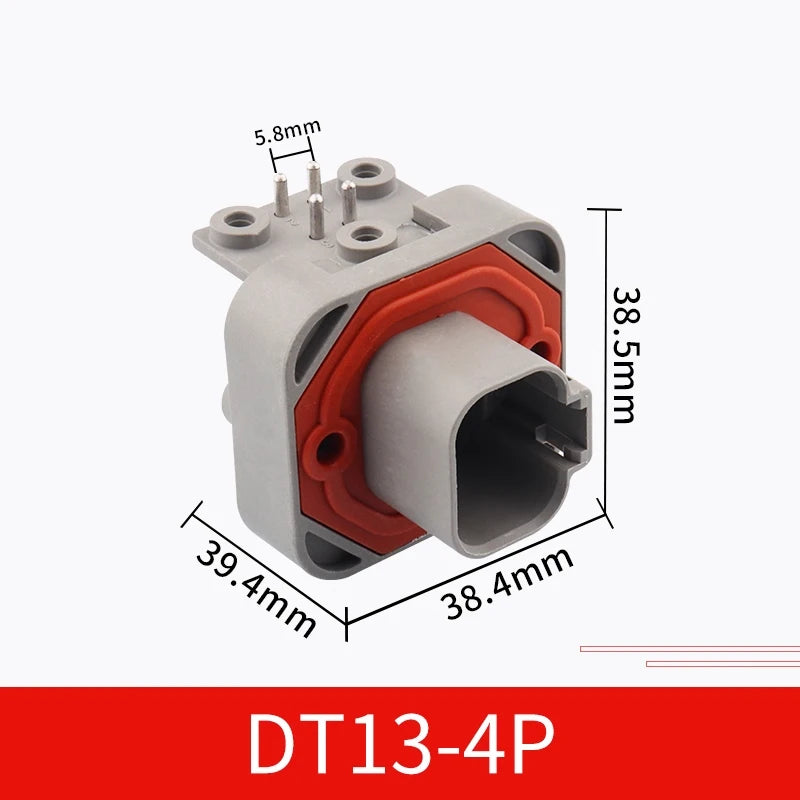 DT13-2P Dechi type automotive waterproof connector DT15-4P PCB panel pin socket plug DT06-6S