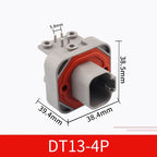 DT13-2P Dechi type automotive waterproof connector DT15-4P PCB panel pin socket plug DT06-6S