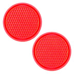 New Bling Rhinestone Cup Holder Drink Pad Interior Decoration Cute Anti-slip Round Durable Mat Coaster Heat Resi Car Accessories