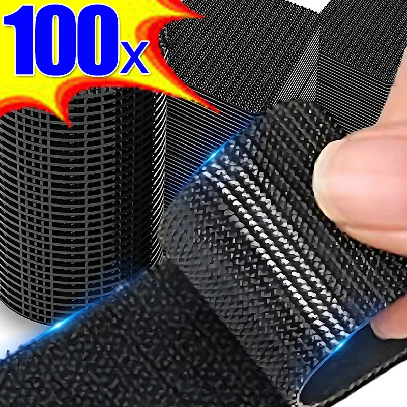 2/100pcs Carpet Fixing Stickers Double Faced High Adhesive Car Carpet Fixed Patches Home Floor Foot Mats Anti Skid Grip Tapes