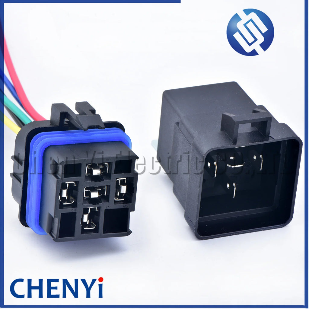 5 Pin Automotive Waterproof Wiring Connector Plug Socket 12V 24V 40A 80A relay 12077951 12065686 For Boat Auto Fan Car Relay
