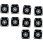 10PCS Carburetor  Metering Diaphragm  For 4314 121 4700 For Zama  A015053 C1Q  Carb Carburetor  Membrane Pads