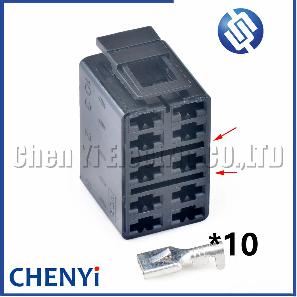 10 pin car motorcycle socket auto connector female Automotive Switch harness plug plastic connector For VC2-01 VC1-01 VC1 VC2