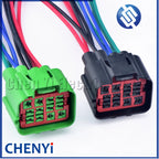 12 Pin Automotive waterproof connector Car fuel pump Headlight Wire harness plug 1452299-1 1452299-2 For Ford Land Rover Volvo