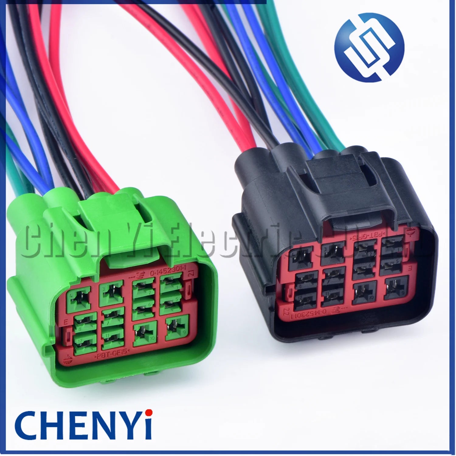 12 Pin Automotive waterproof connector Car fuel pump Headlight Wire harness plug 1452299-1 1452299-2 For Ford Land Rover Volvo