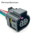 1 Set 6 Pin Auto Throttle Oxygen Sensor Electrical Cable Connectors Female Wire Harness Plug 1928404669 For 4H0973713