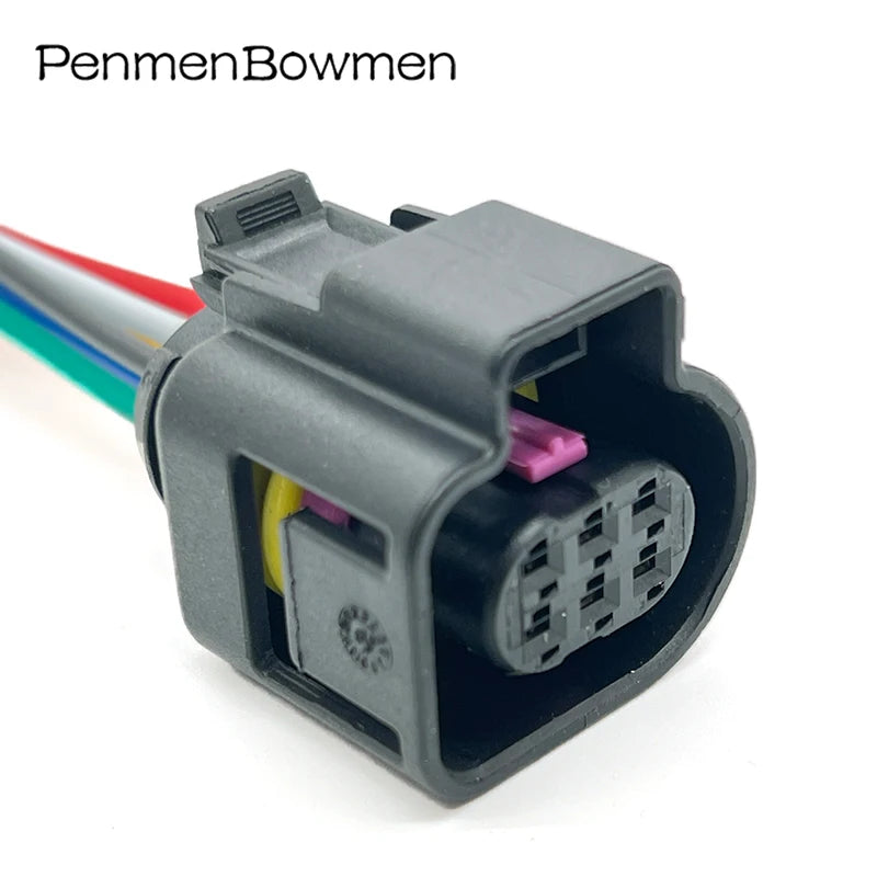 1 Set 6 Pin Auto Throttle Oxygen Sensor Electrical Cable Connectors Female Wire Harness Plug 1928404669 For 4H0973713