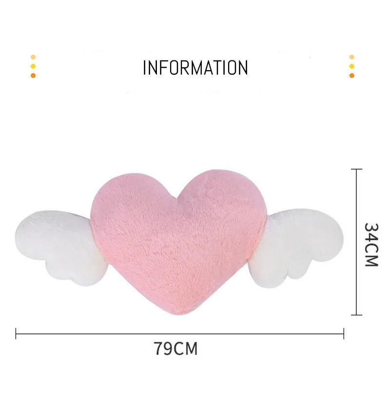 Car head pillow neck pillow cute cartoon love heart back pillow waist pillow seat back cushion Automotive Car Accessories New